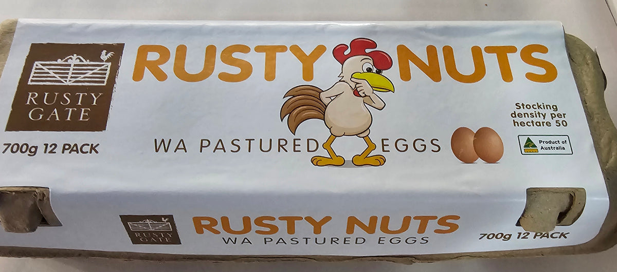 RUSTY NUTS PASTURED EGGS